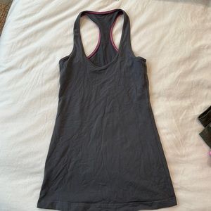 Lululemon grey racerback tank in size 4